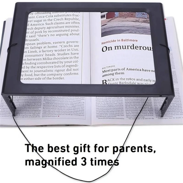 5X Modes LED Hands Free Magnifier with Detachable Stand - Battery-Powered