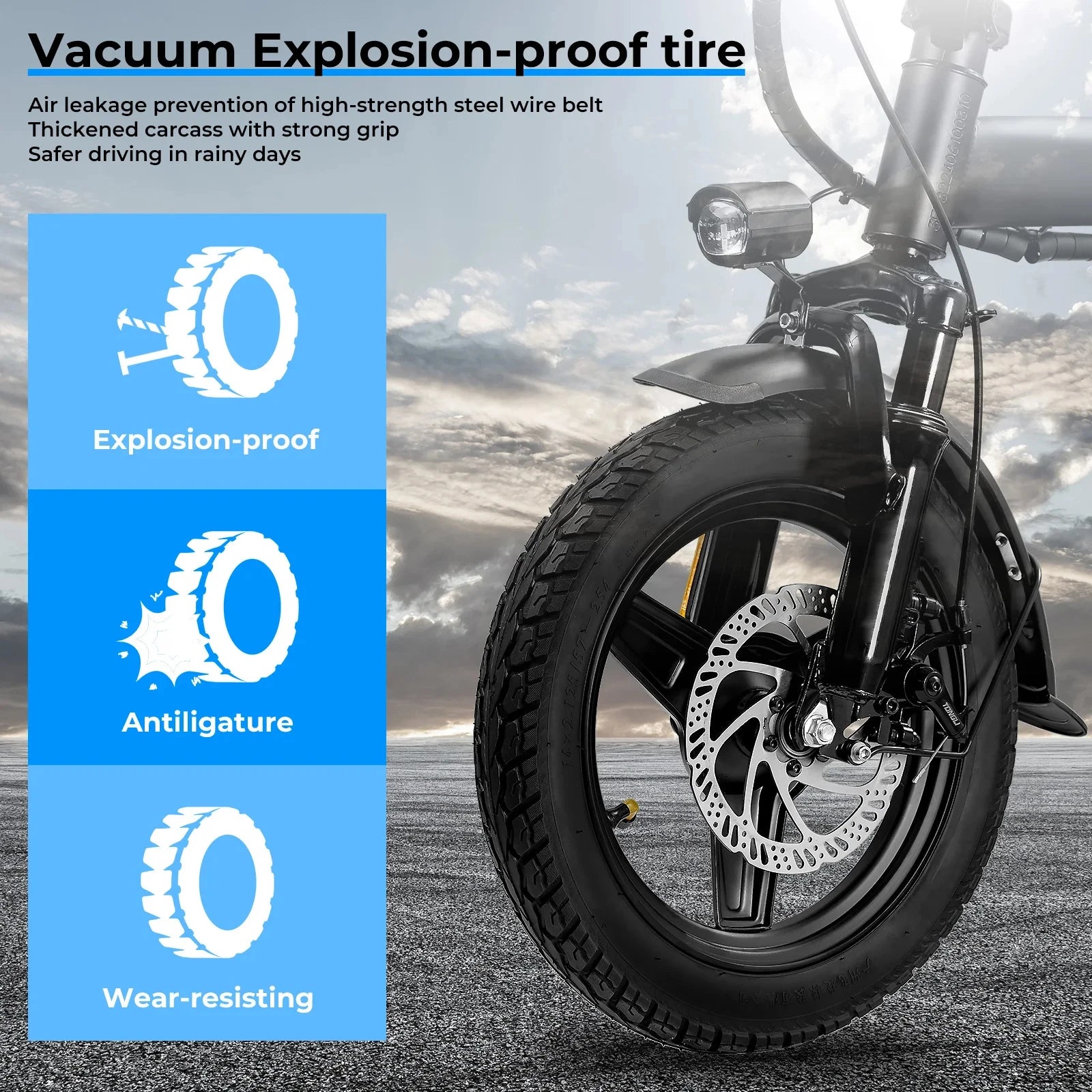 14 Inch Folding Electric Bike 560W Motor 48V Battery - Mobility Buy