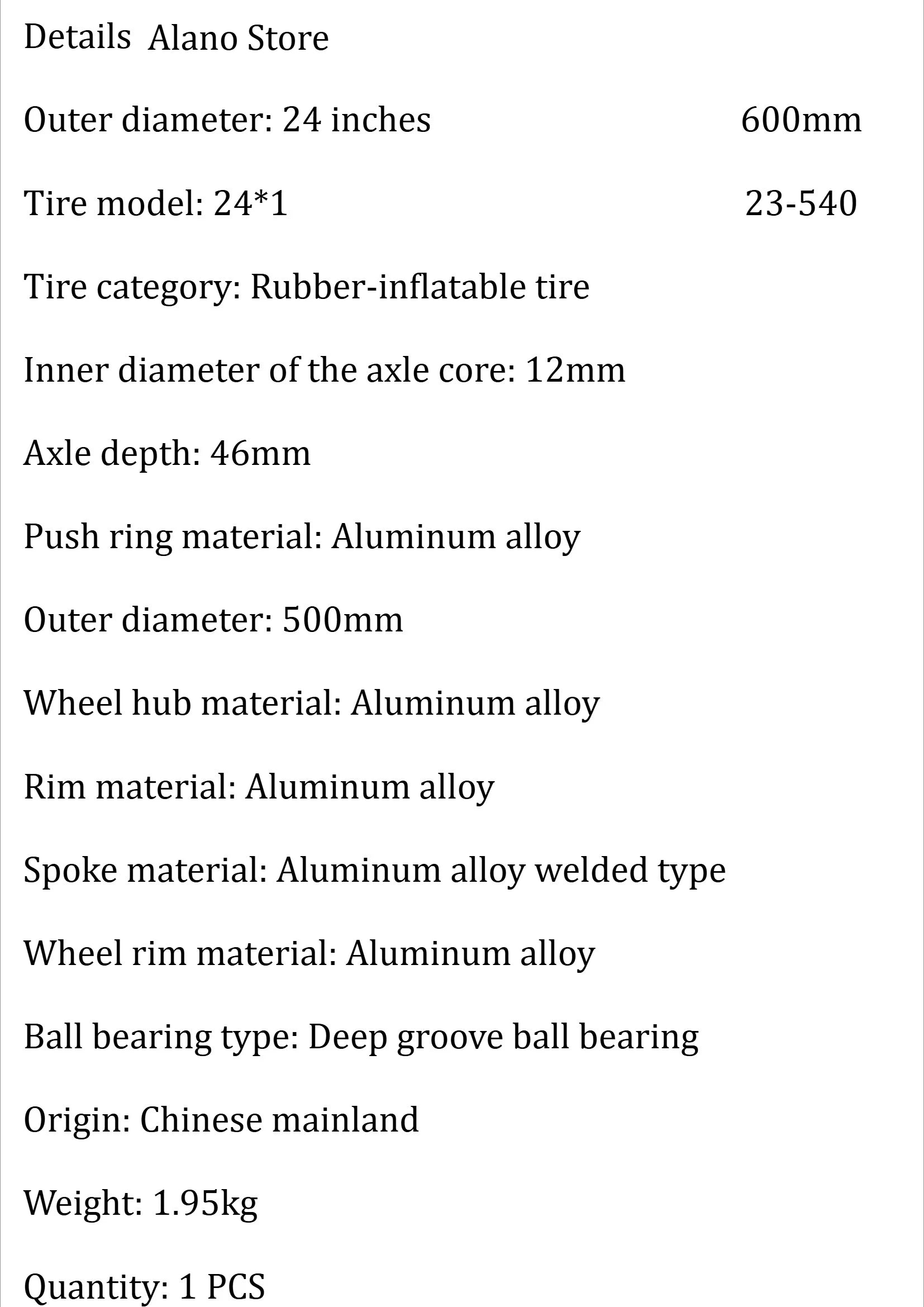 24 Quick Release Rear Wheel For Sports Wheelchair Aluminum Pneumatic Tire - Mobility Buy