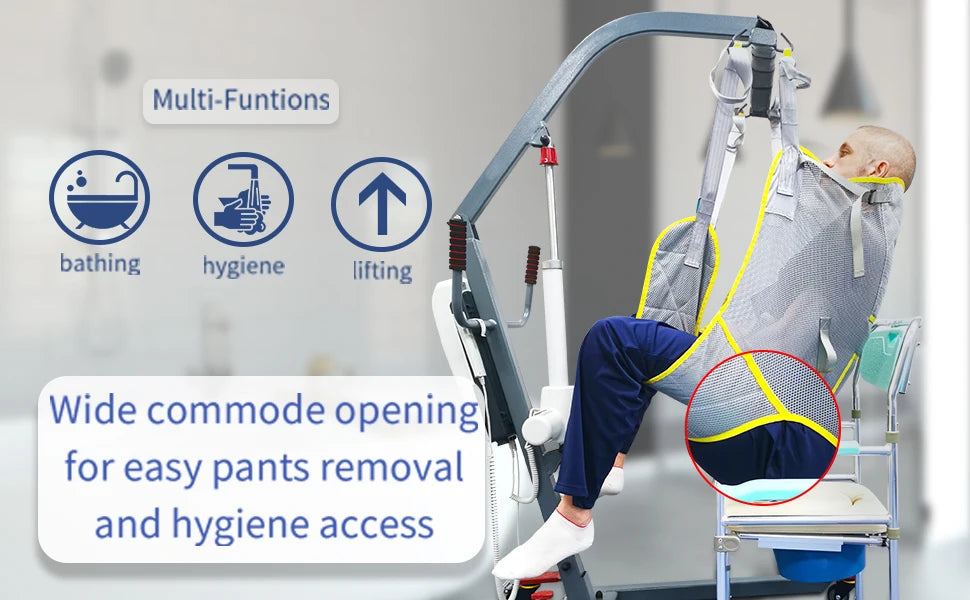 Ehucon 230kg Heavy Duty Mesh Patient Transfer And Toileting Sling - Mobility Buy