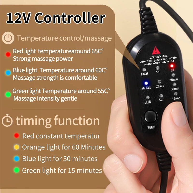 Electric Foot Massager with Heat & Warmth Vibration Relief Pain - Mobility Buy