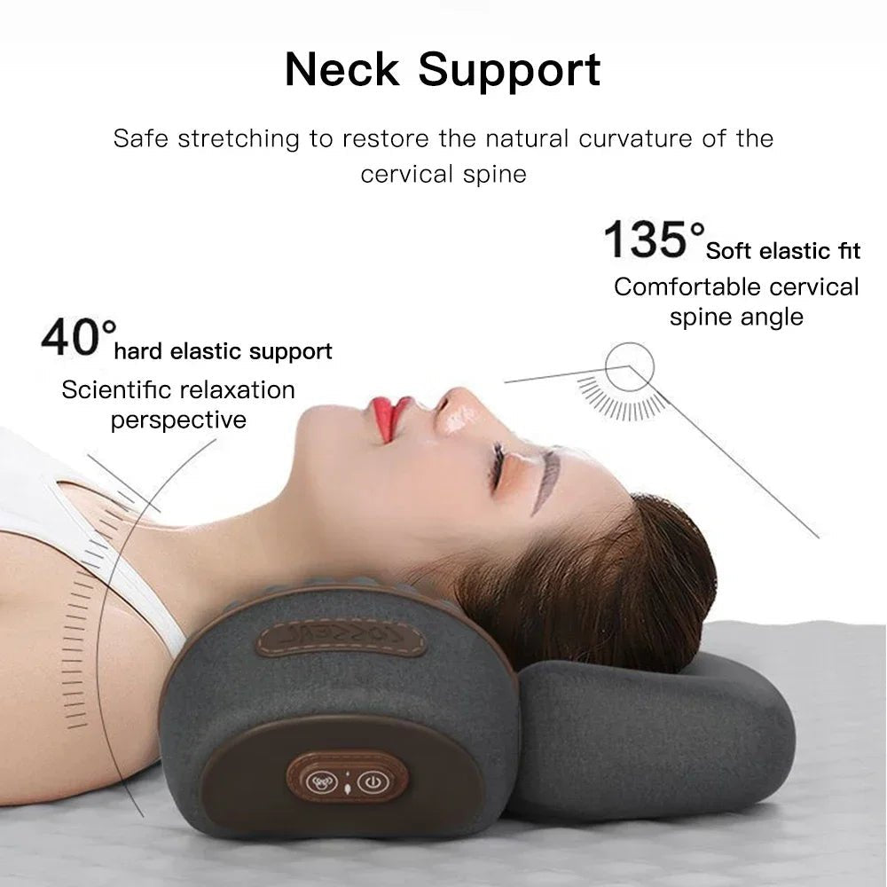 Electric Neck Massager Pillow Heating Vibration - Mobility Buy