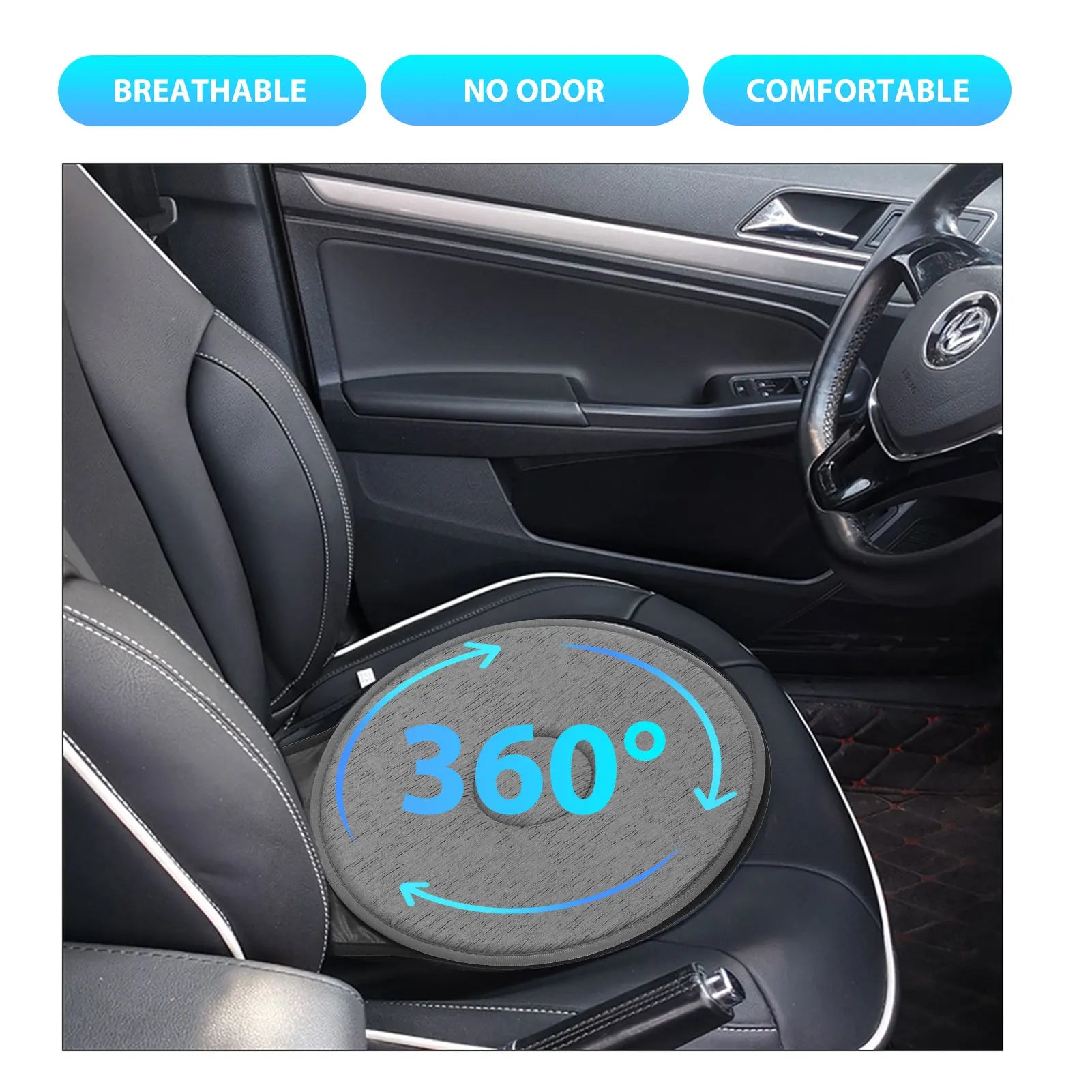 Ergonomic 360 Rotation Car Seat Cushion For Seniors And Mothers - Mobility Buy