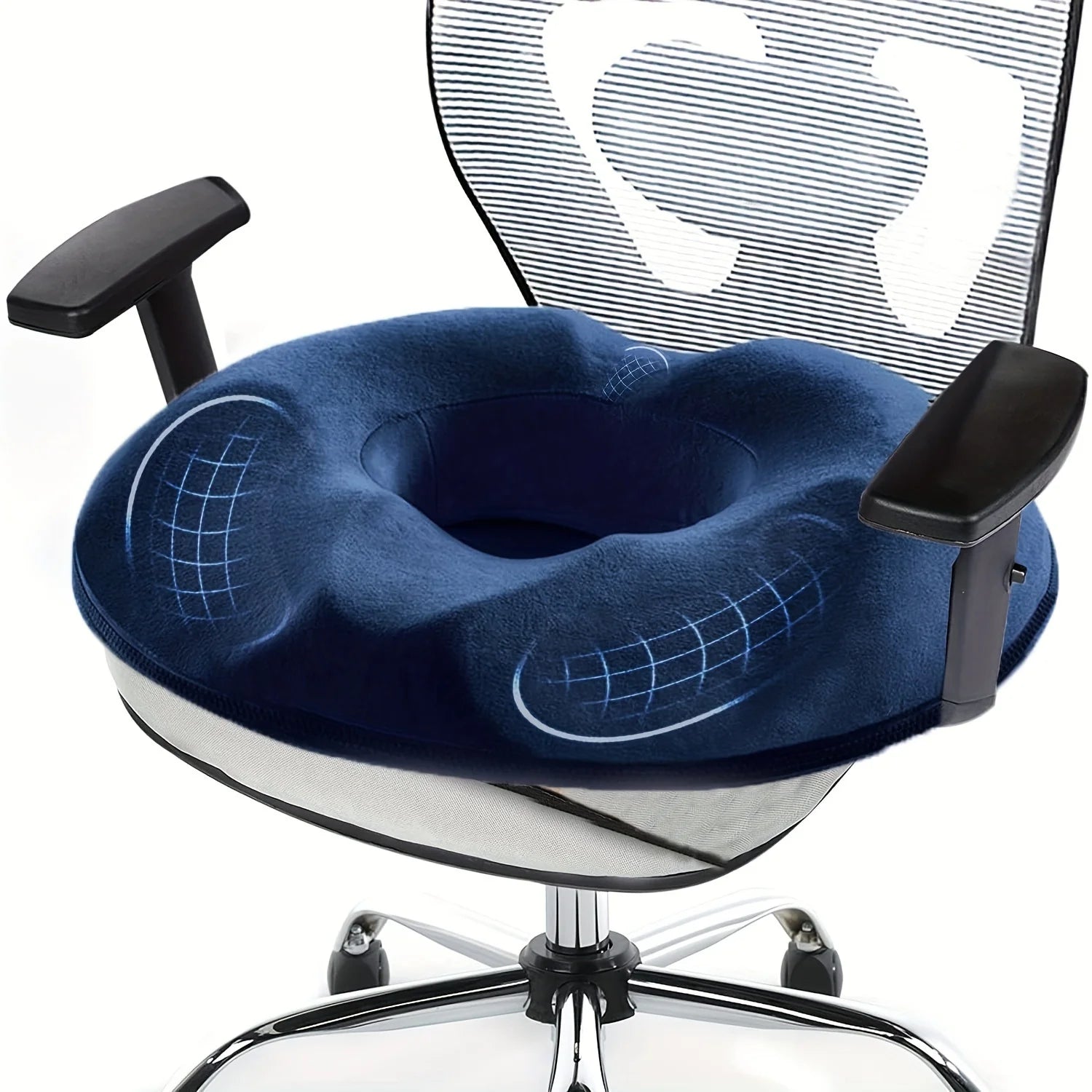 Ergonomic Memory Foam Donut Seat Cushion,Tailbone Support - Mobility Buy