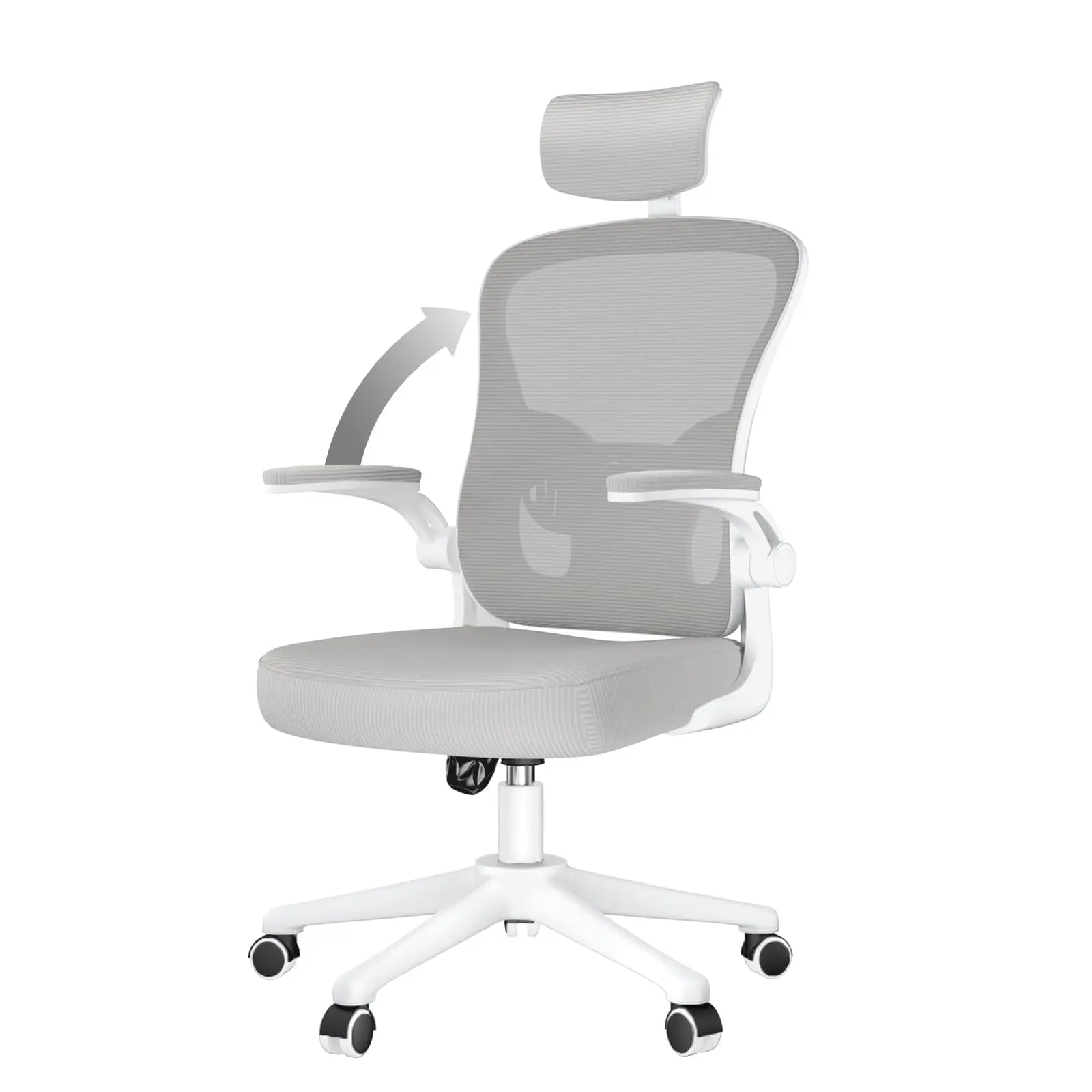 Ergonomic Office Chair High Back Armrest With Adjustable Headrest Lumbar Support - Mobility Buy