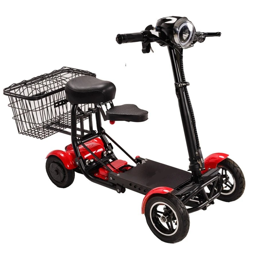 Foldable Electric Scooter Dual Motor Four Wheel For Elderly And Disabled - Mobility Buy