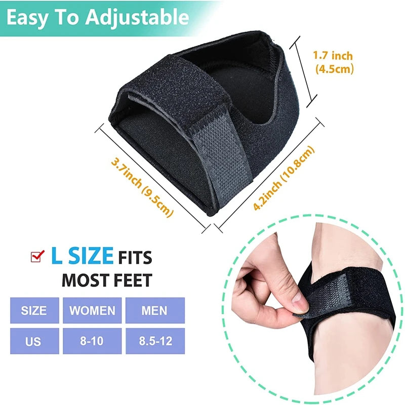 Gel Heel Cushion Feet Socks - Heel Cups Pads - Mobility Buy