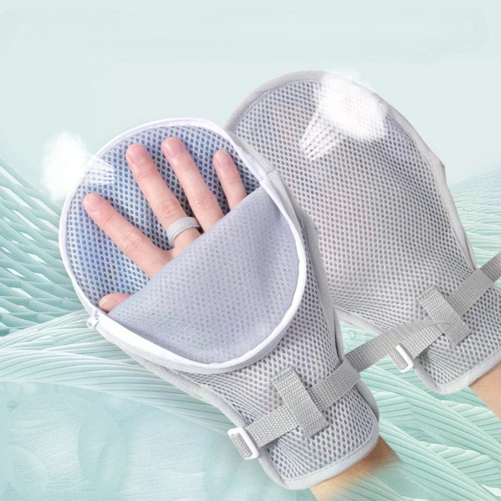 Hand Restraint Gloves With Finger Ties - Mobility Buy