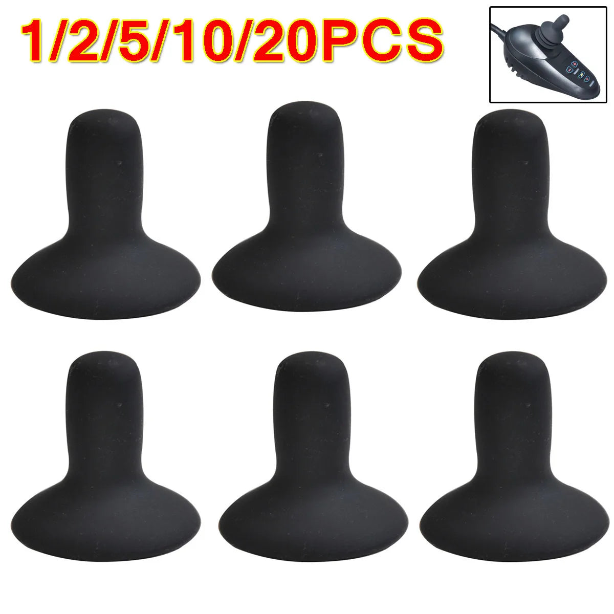 Jet Rubber Joystick Buttons For Electric Wheelchairs Repair Kit Fits Hoveround - Mobility Buy