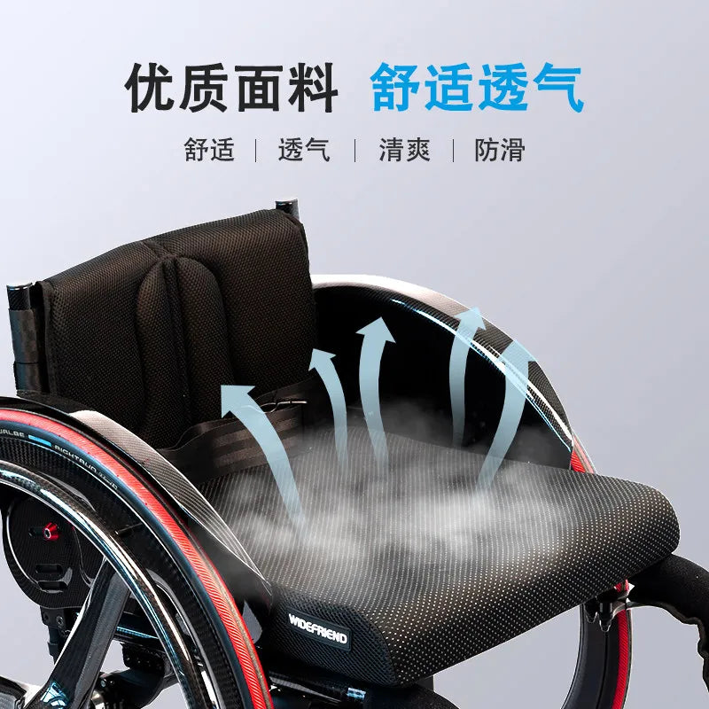 Lightweight Folding Sports Wheelchair 5803 for Adults and Seniors Colorful - Mobility Buy