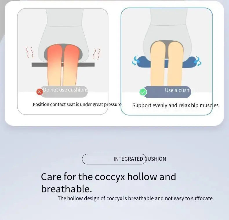 Lumbar Support Memory Foam Cushion for Ergonomic Posture and Pressure Relief - Mobility Buy