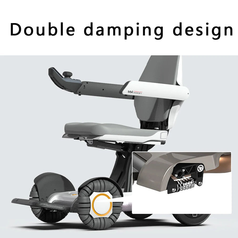 Luxury Electric folding wheelchair w Remote - Mobility Buy