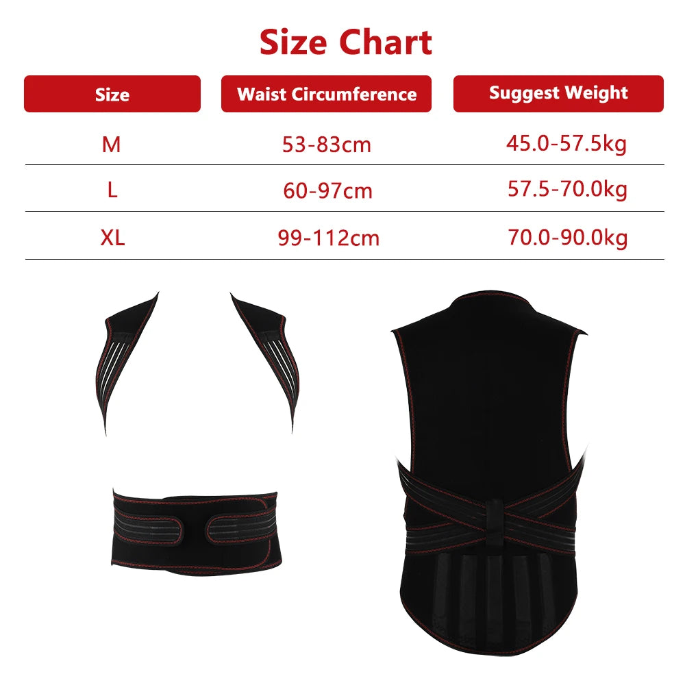 Magnetic Self Heating Back Brace For Posture Correction - Mobility Buy