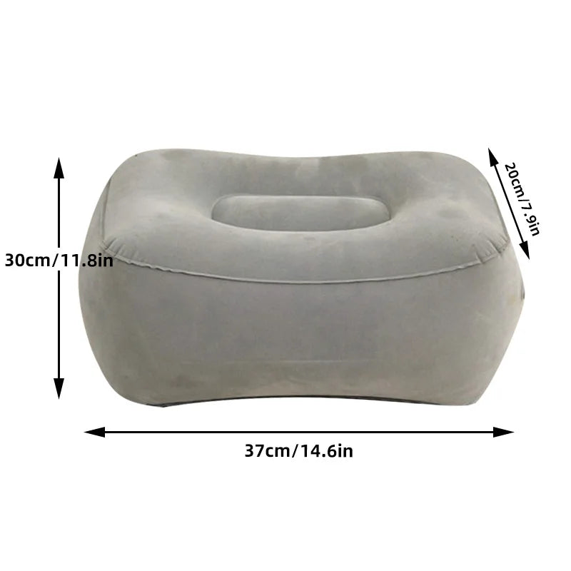 One Piece Inflatable Footrest Pad for Travel and Home Portable Backrest - Mobility Buy