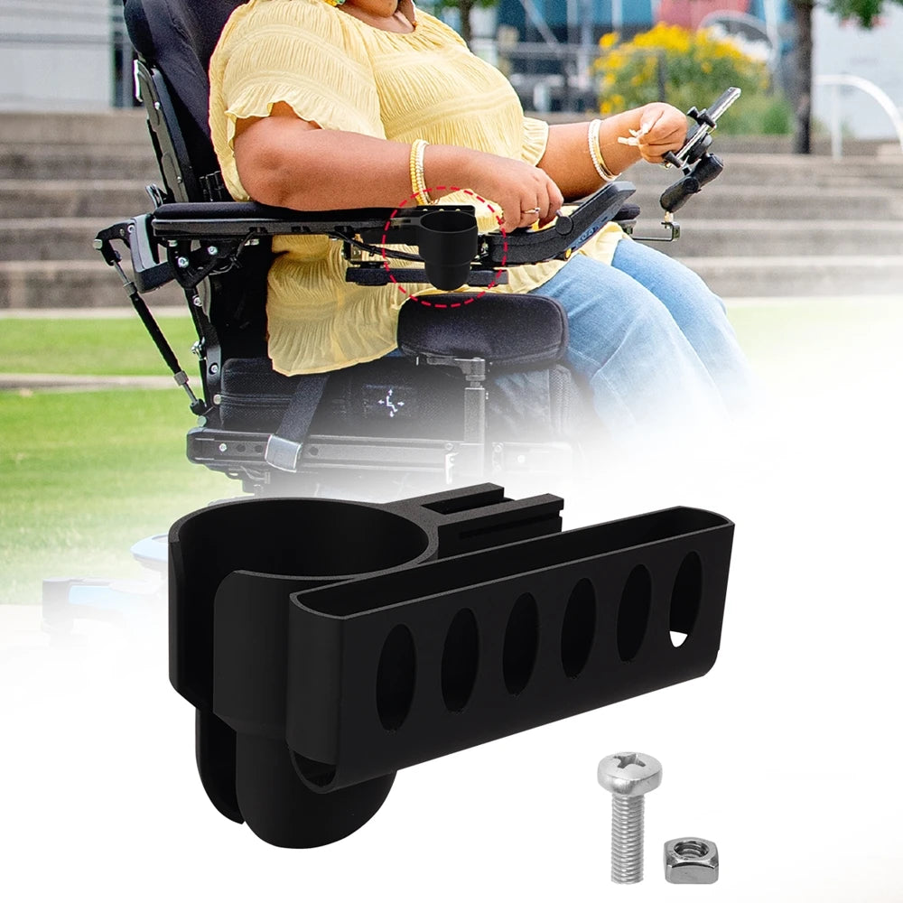 Permobil Electric Wheelchair Cup Holder And Phone Basket Set 1 Or 2 Pack - Mobility Buy