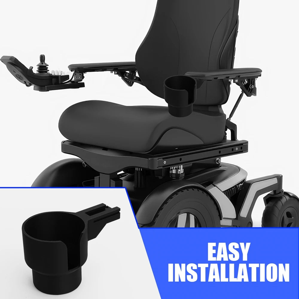 Permobil Electric Wheelchair Cup Holder And Telephone Basket Storage Box Set - Mobility Buy