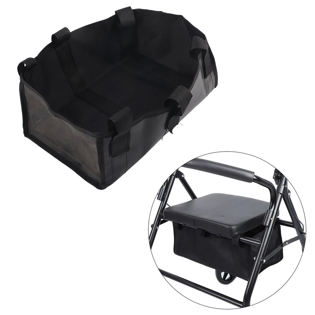 Portable Foldable Rollator Walker Basket - Mobility Buy