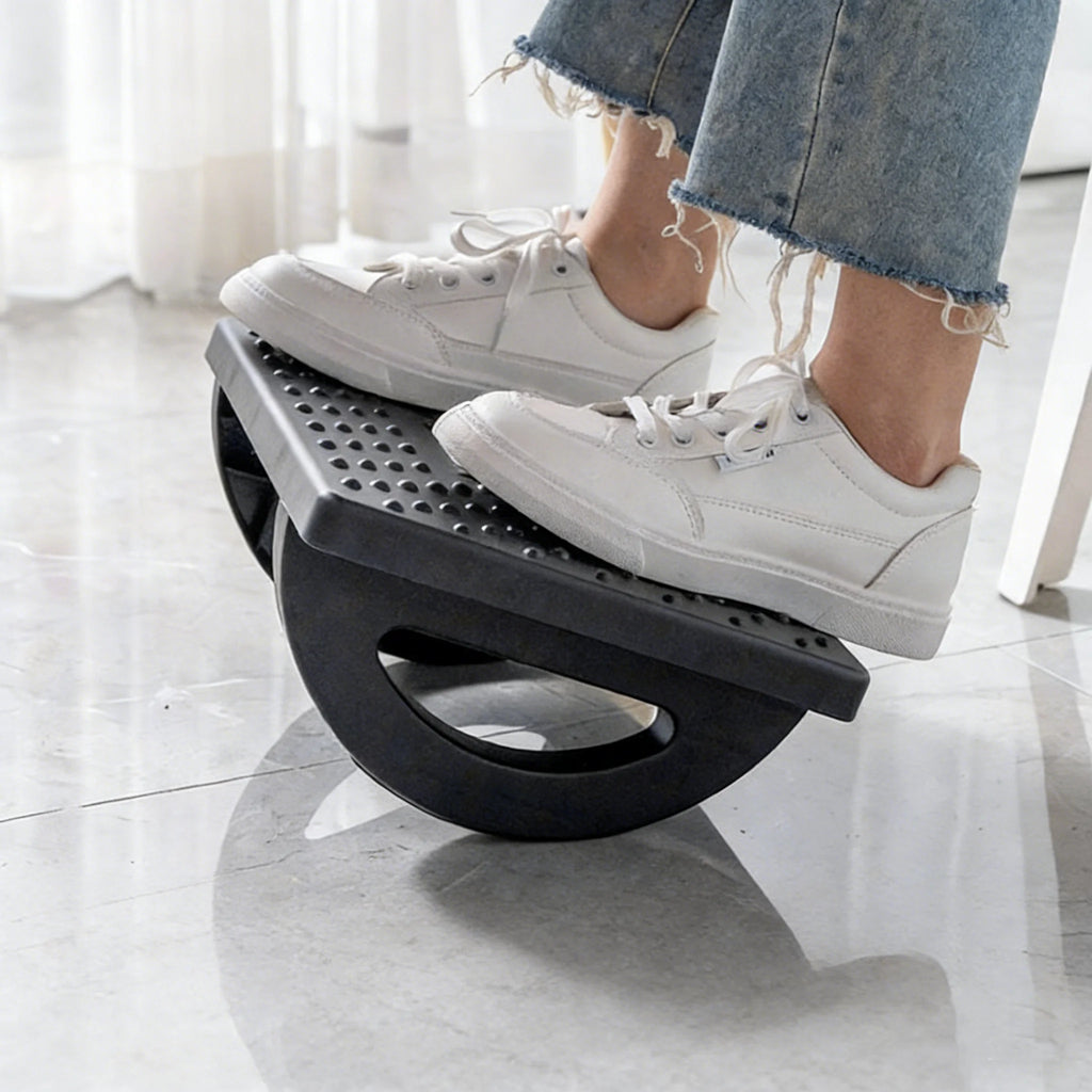 Portable Under Desk Foot Rest With Massage Roller Ergonomic Foot Support - Mobility Buy