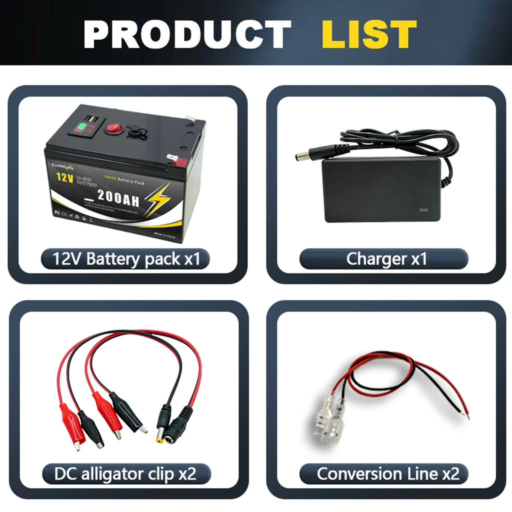 Powerful 12V LiFePO4 Lithium Battery With Bms Usb Port Scooters - Mobility Buy