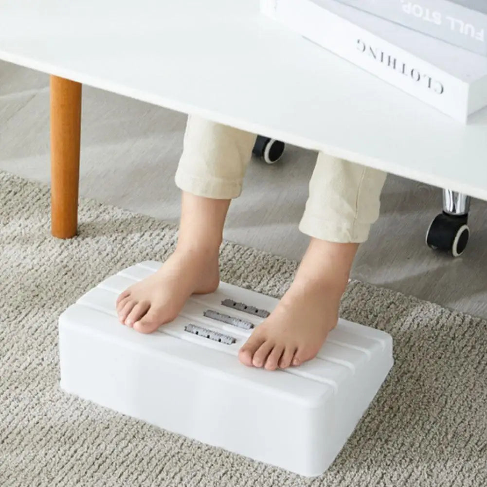 Premium Adjustable Under Desk Footrest With Massage For Office - Mobility Buy