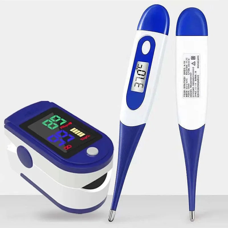Pulse Oximeter Finger Clip And Digital Thermometer For Adults And Children - Mobility Buy