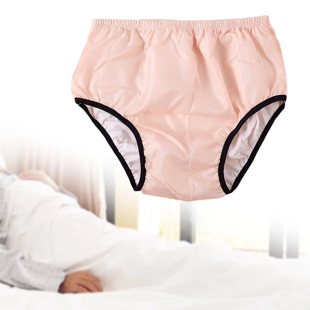Reusable Cotton Incontinence Underwear For Elderly Leakproof Water Resistant Washable Adult Cloth Diaper Pant Briefs - Mobility Buy
