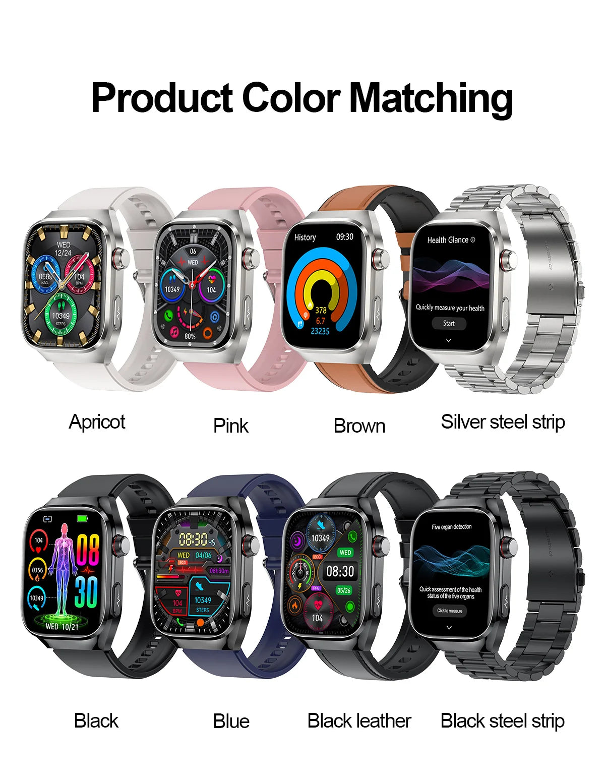 Micro Physical Exam Smart Watch - Health check Bluetooth - Smart Watches from Smaet watch