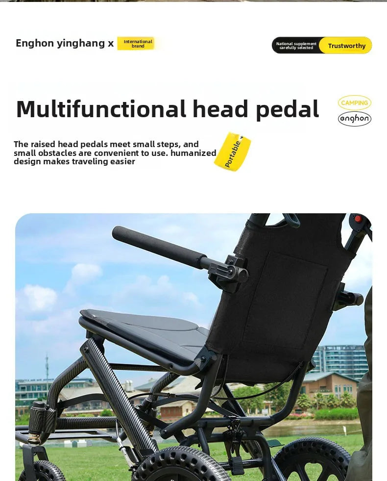 Small foldable, lightweight wheelchair - travel, portable - Wheelchairs from Manual wheelchairs