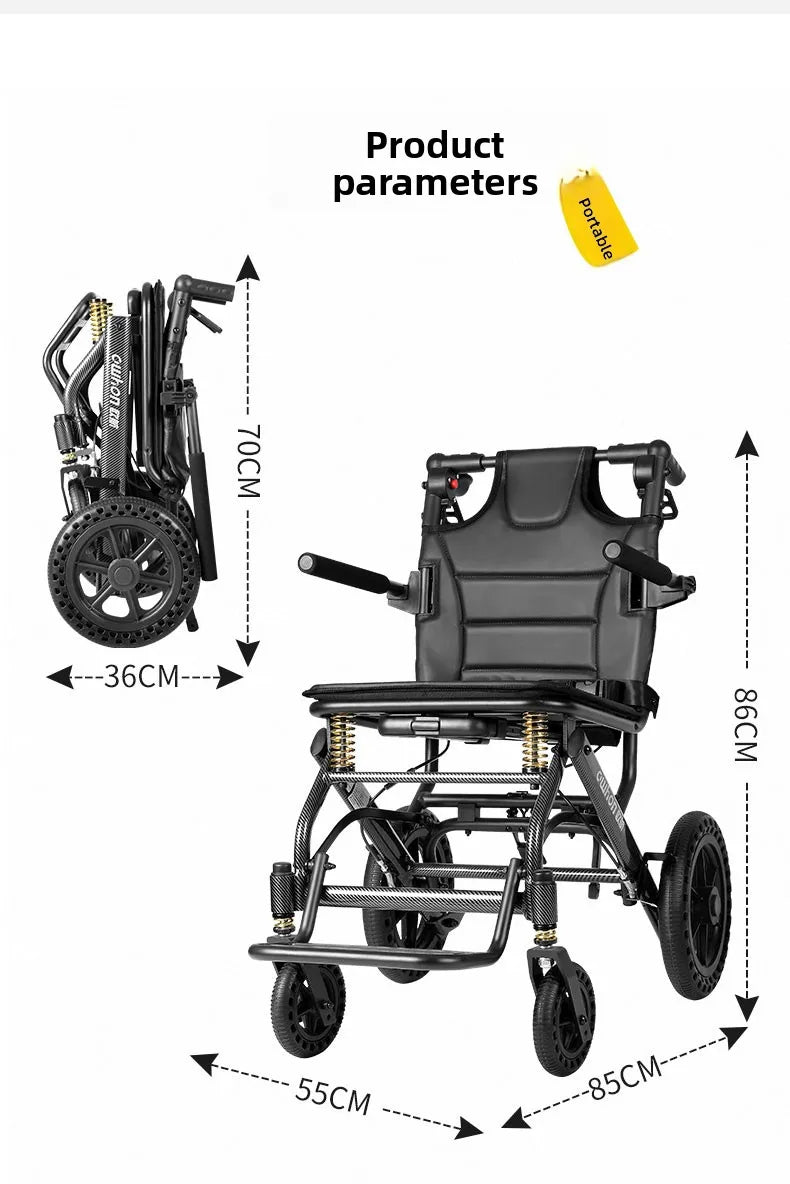 Small foldable, lightweight wheelchair - travel, portable - Wheelchairs from Manual wheelchairs