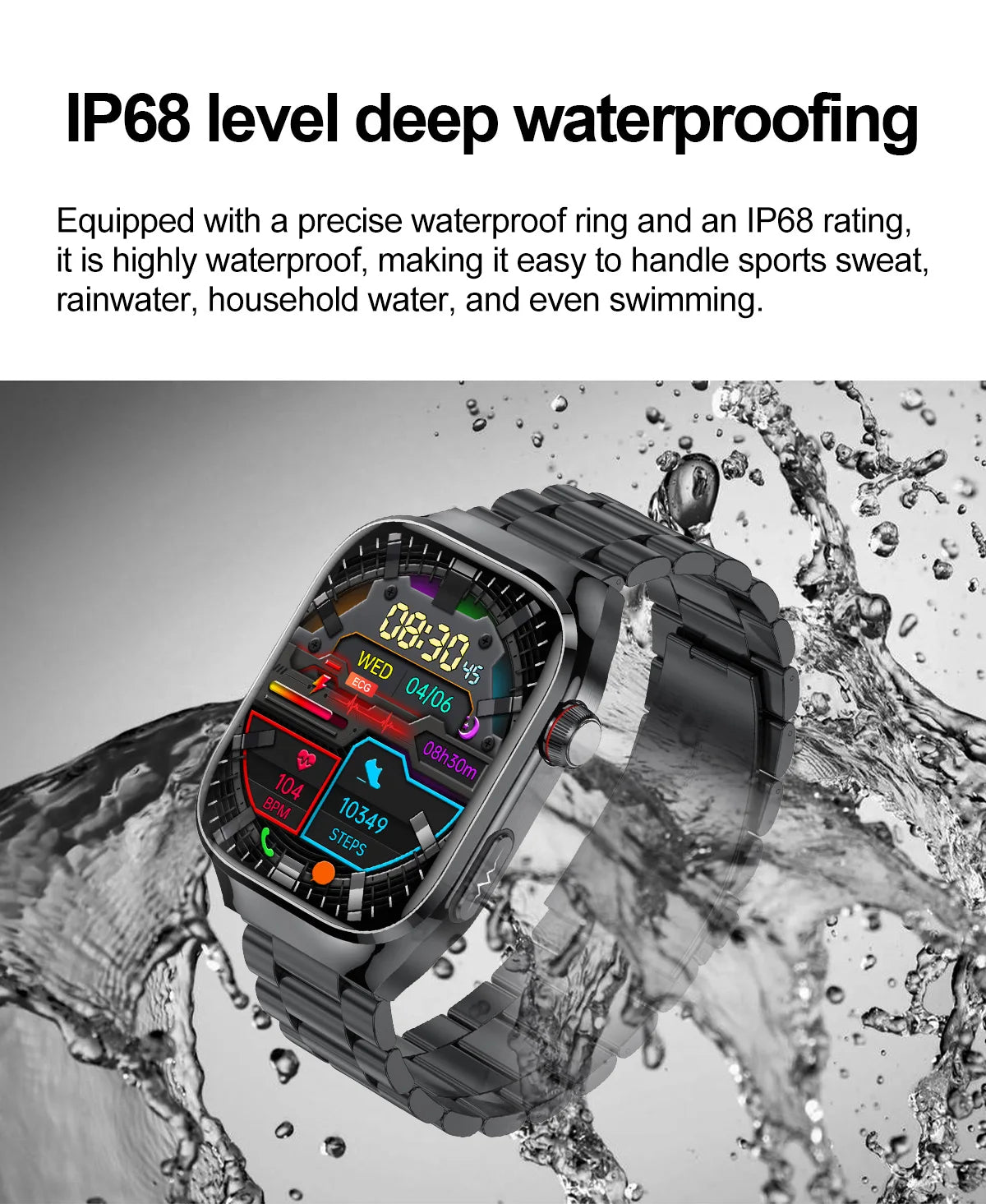 Micro Physical Exam Smart Watch - Health check Bluetooth - Smart Watches from Smaet watch