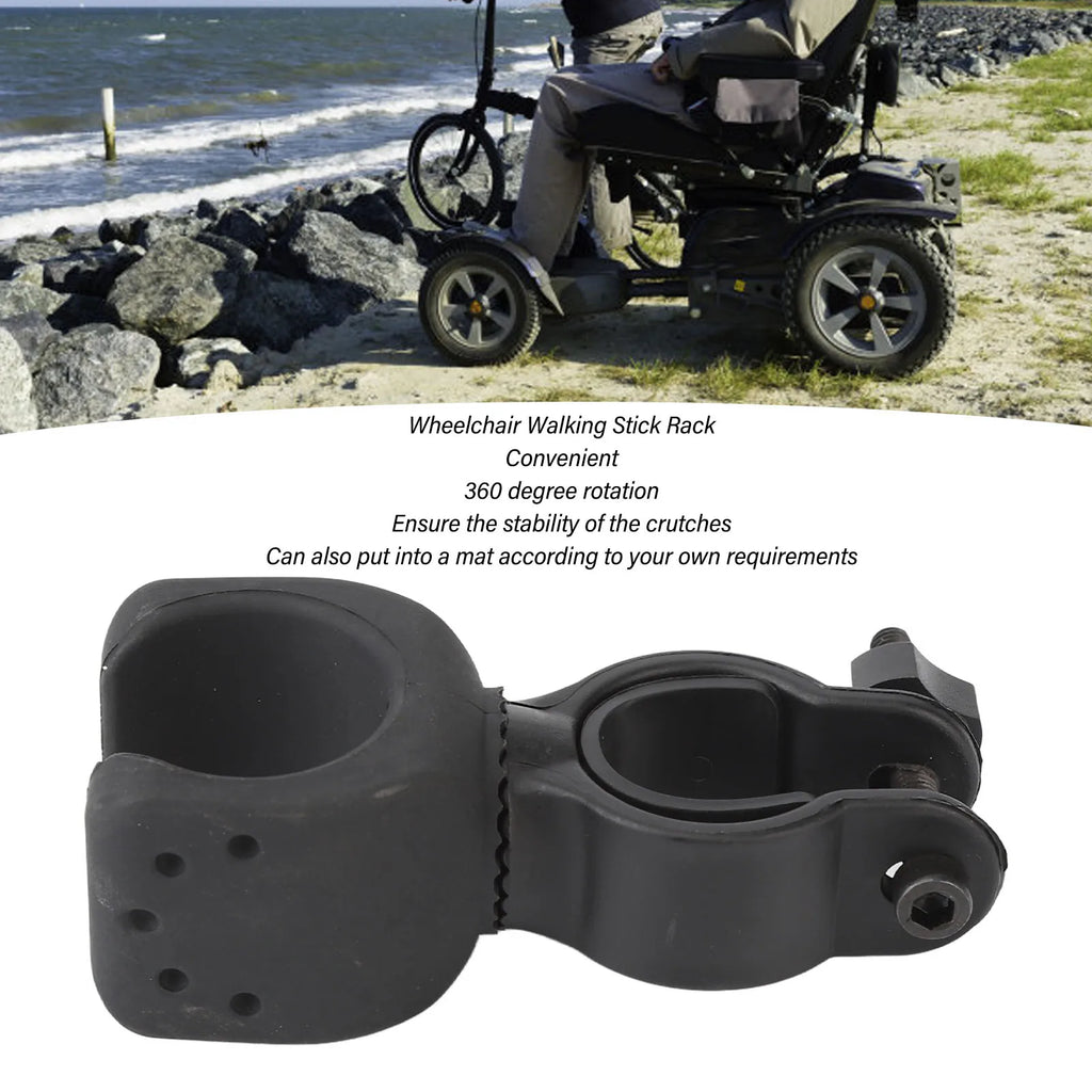 Secure 360 Rotating Cane Clip Holder For Senior Walking Sticks - Mobility Buy