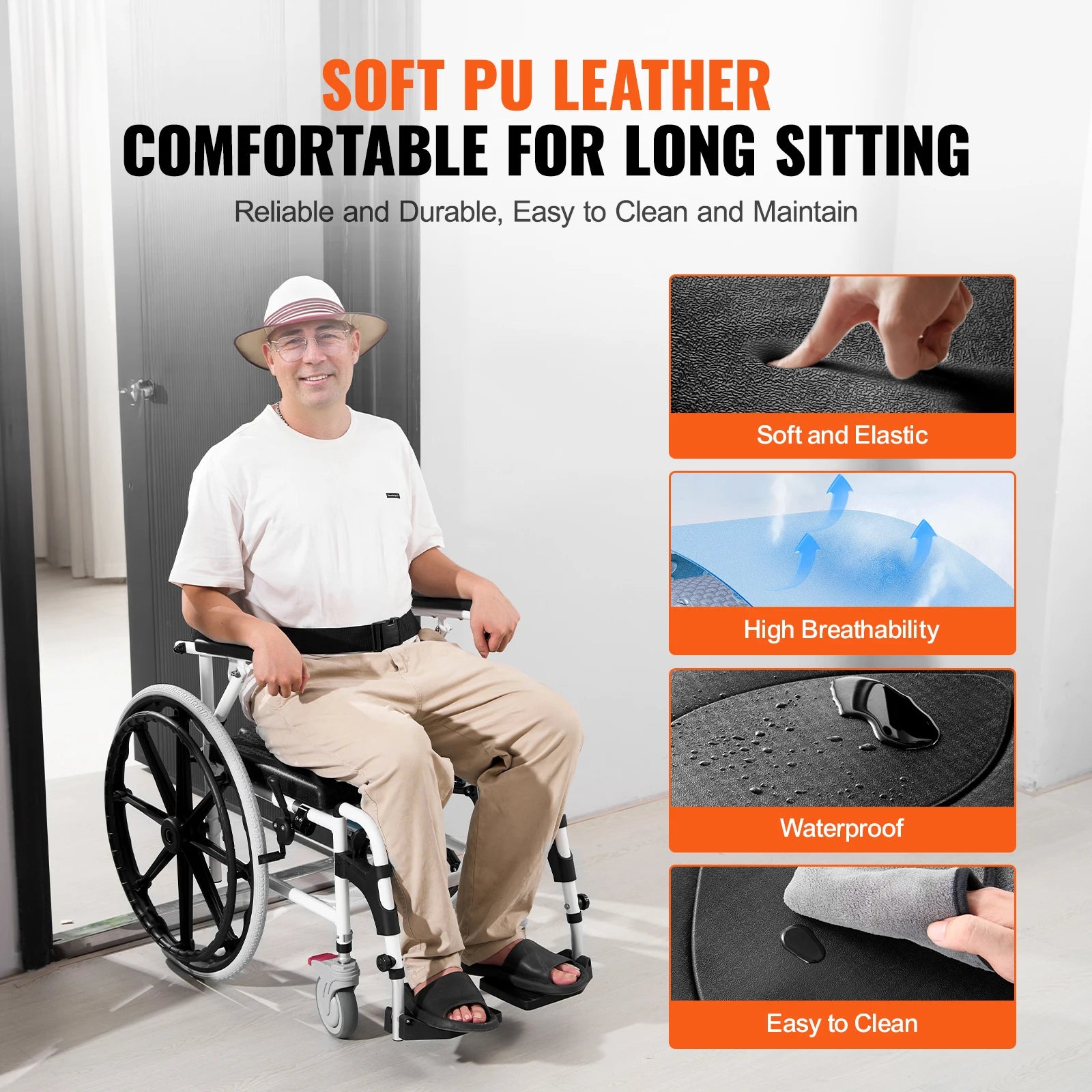 Shower Wheelchair Bathroom Adjustable Chair Disabled - Mobility Buy