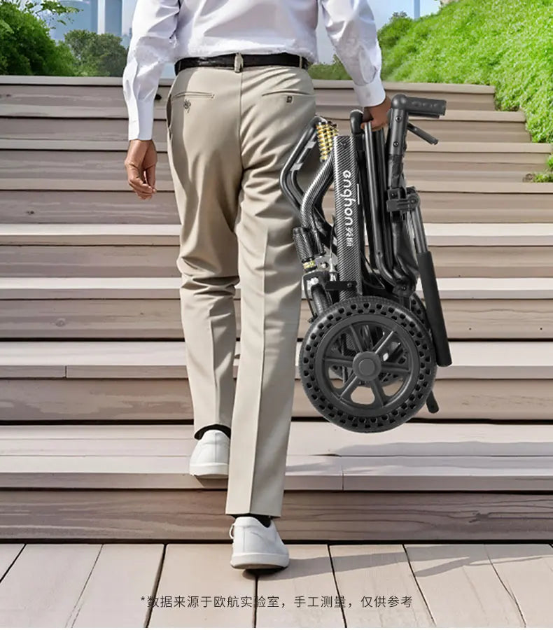 Small foldable, lightweight wheelchair - travel, portable - Mobility Buy
