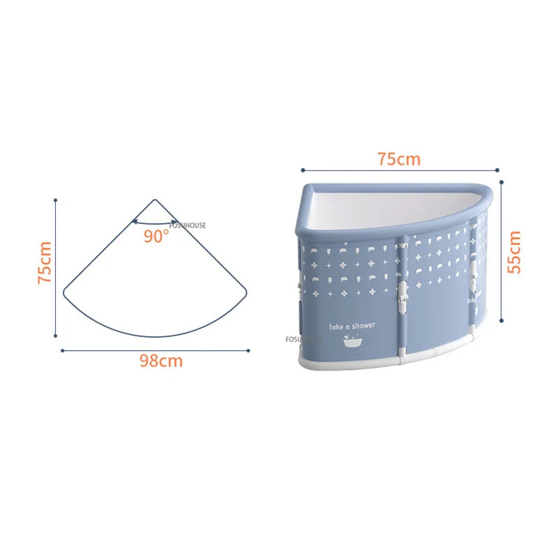 Triangular Foldable Bathtub Seat Portable For Space Saving Adult Spa Steam Sauna - Mobility Buy