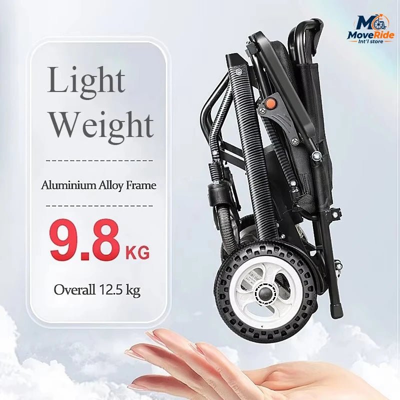 Ultra-light Power Electric Wheelchair w Battery Foldable - Mobility Buy