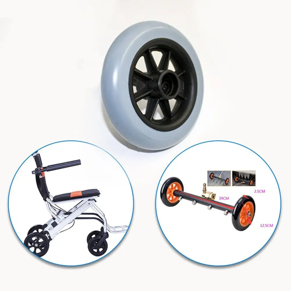 Universal 5 6 7 8 Inch Wheelchair Front Castor Wheel Wear Resistant Solid Tire - Mobility Buy