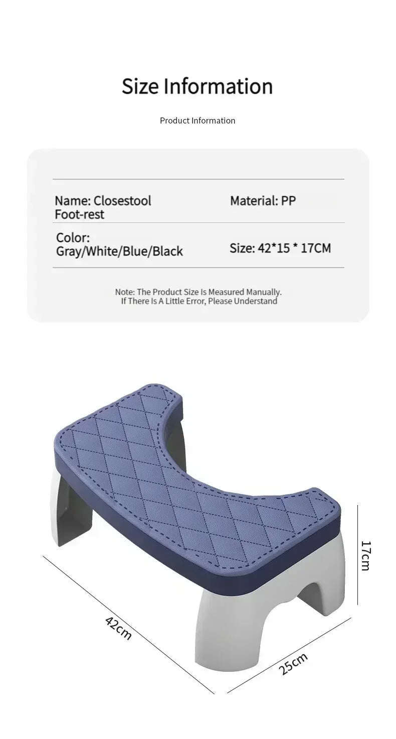 Universal Squatty Potty Toilet Stool - Waterproof Foot Stool for Adults, Kids, Seniors & Pregnancy Support - Mobility Buy