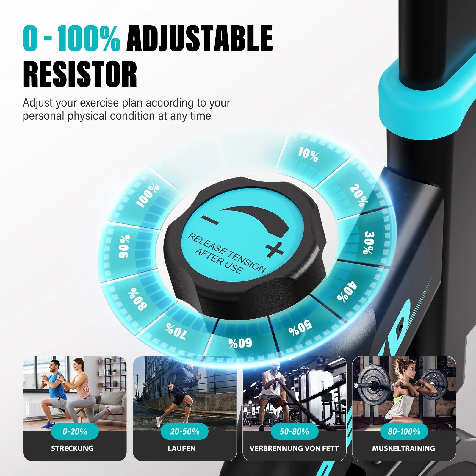 Upright Spin Exercise Bike Silent Air Bike For Home Gym With Zwift App Connected - Mobility Buy